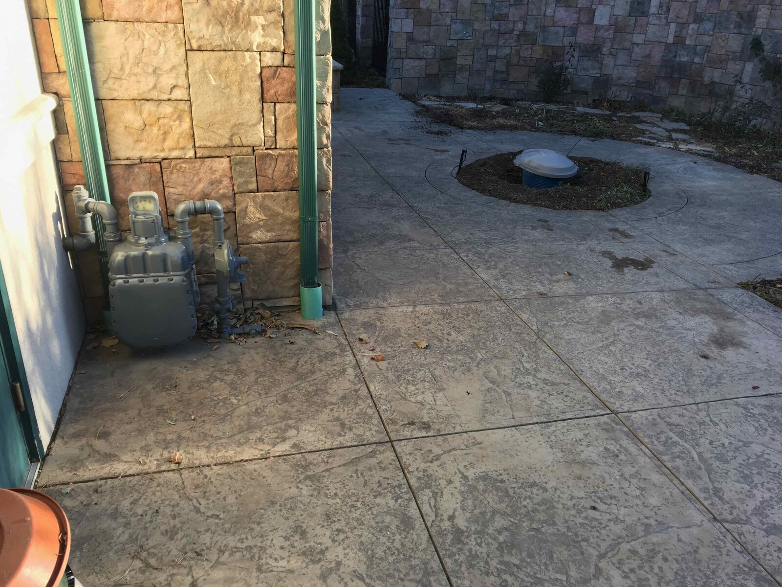 Original patio before renovation