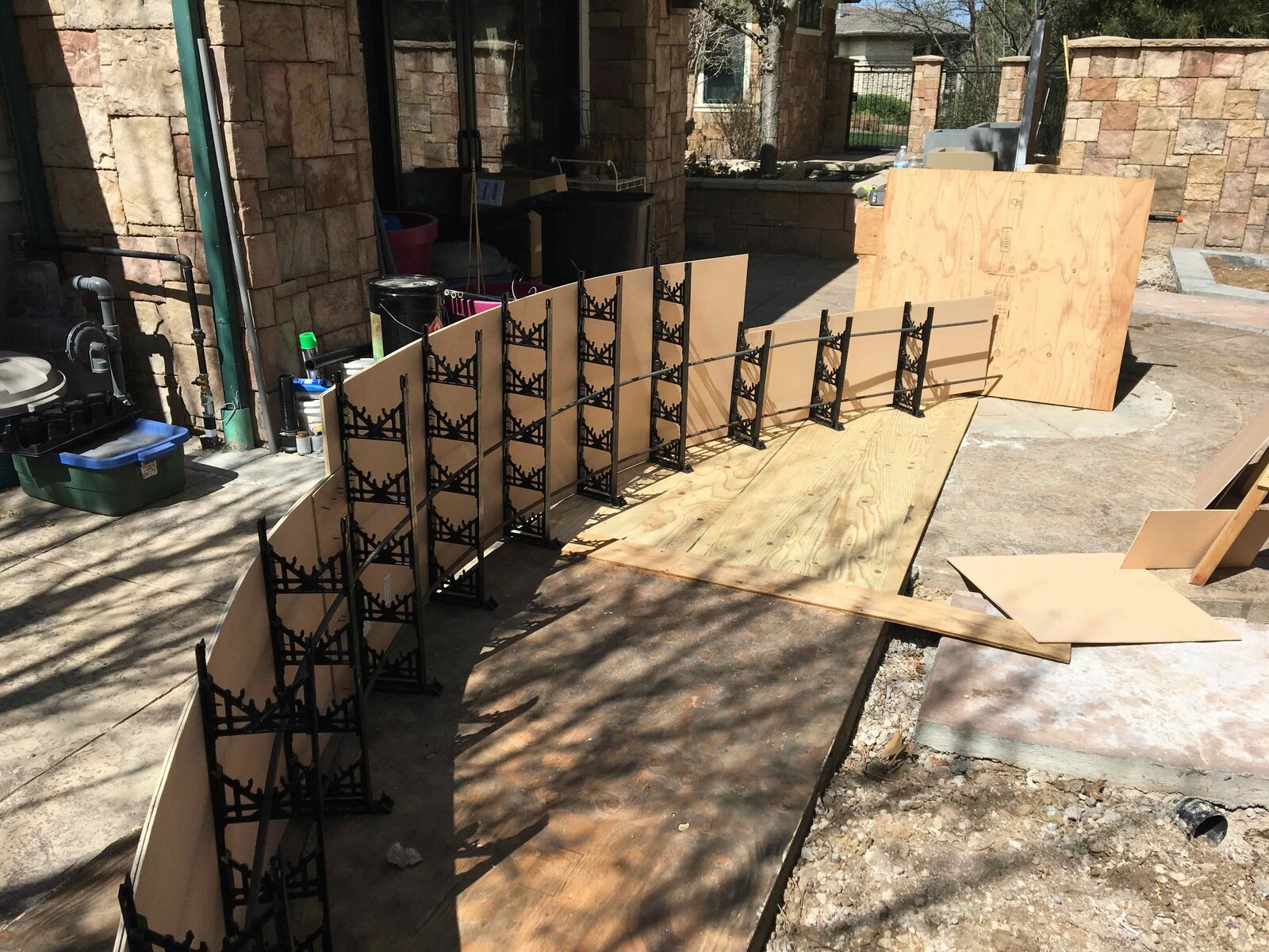Rebar and formwork