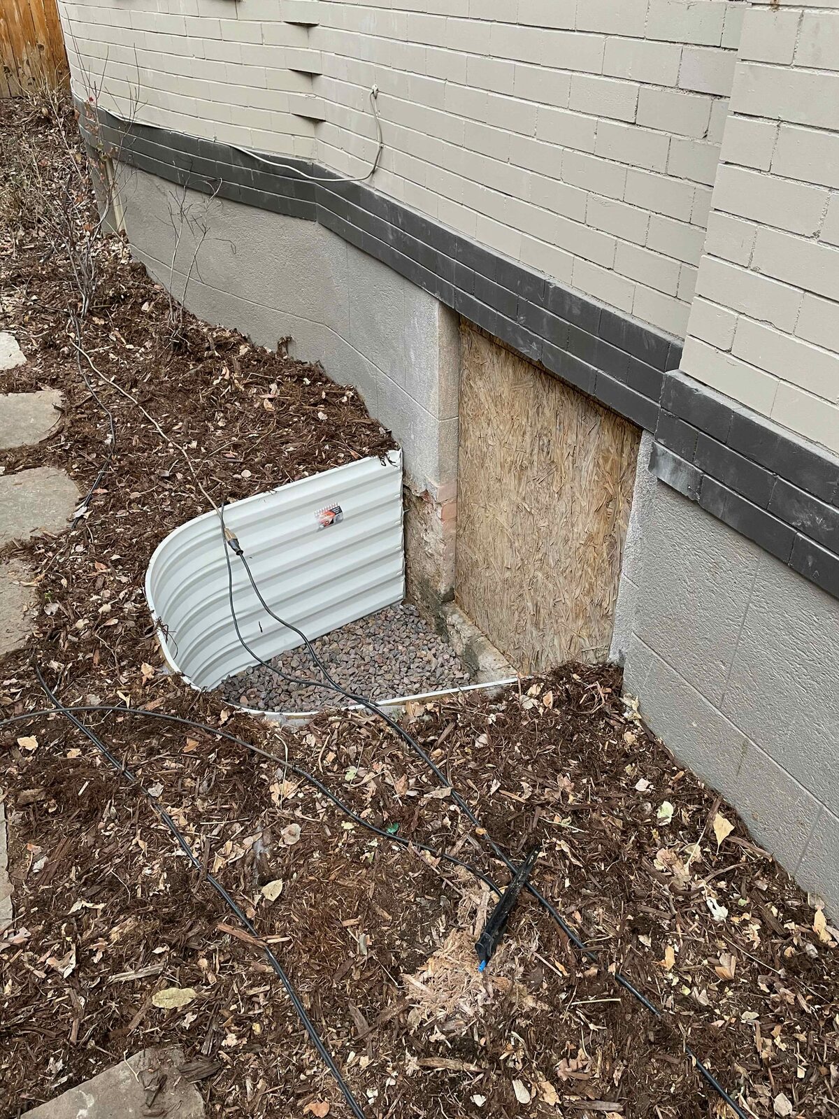 Foundation and structural work.