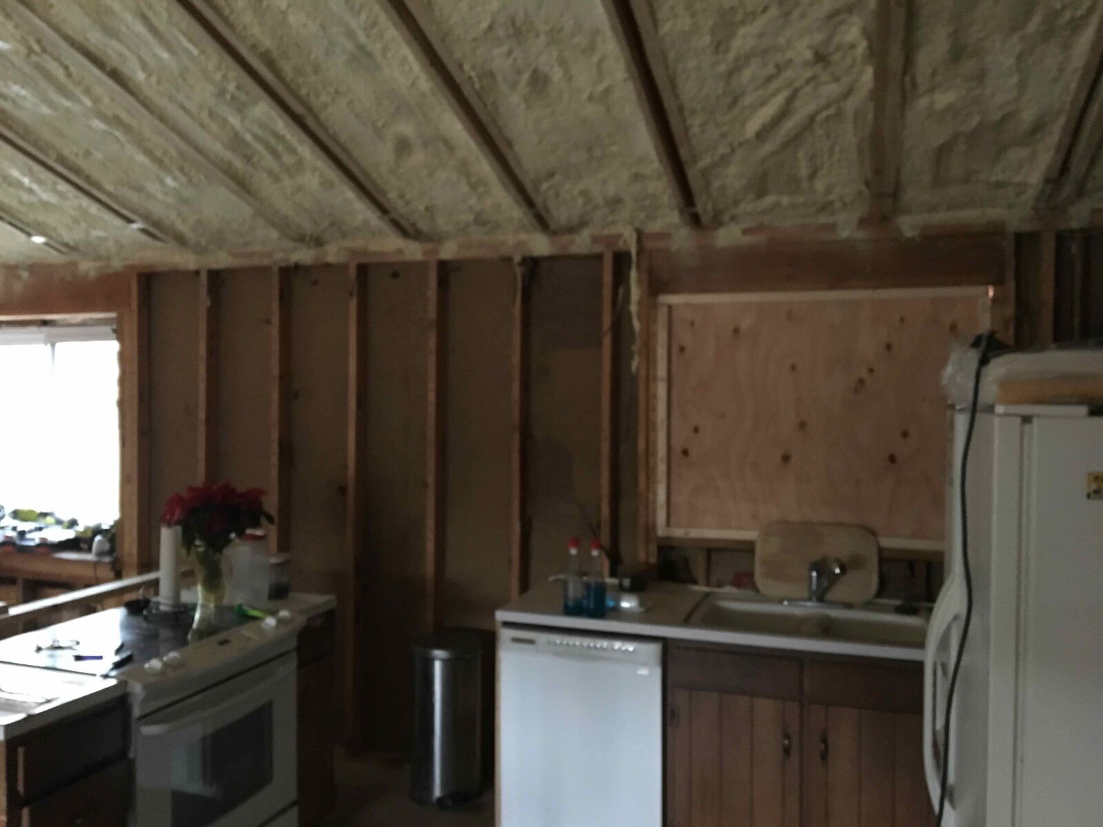 Before — the original kitchen.