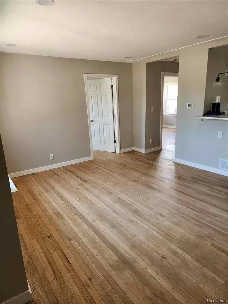 The finished living room.