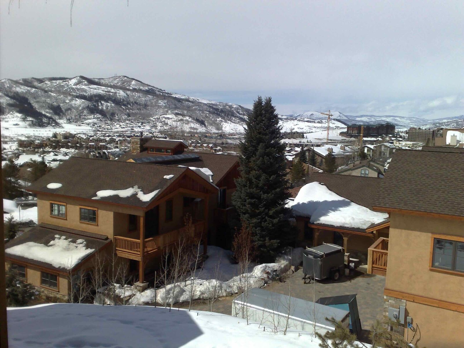 Long views over the valley.