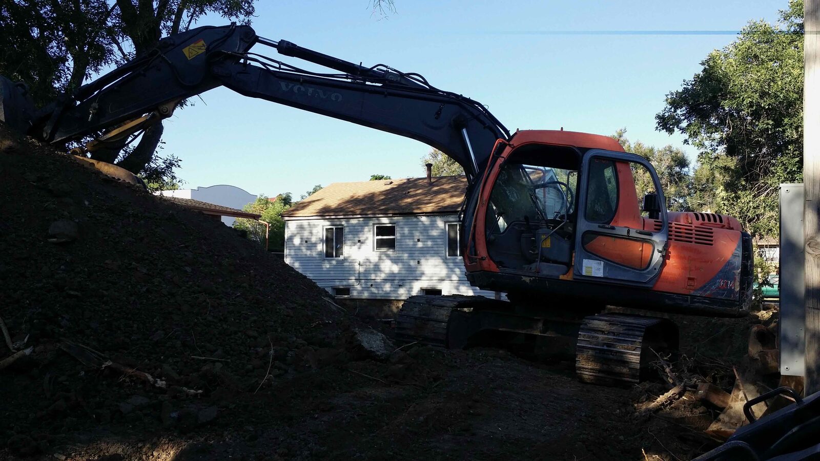 Mass grading and dirt work.